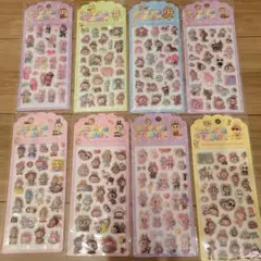 ぷくぷくシール　キャラクターシール 8枚セット