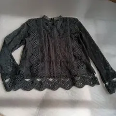 INGNI黒いレース長袖ブラウス