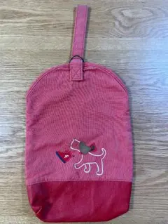 ファミリア　シューズケース　上靴入れ　赤　レッド　バッグ