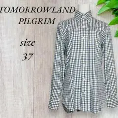 トゥモローランド ピルグリム ドレスシャツ ワイシャツ チェック 黒 白 886
