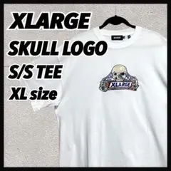 【未使用】XLARGE SKULL LOGO S/S TEE 刺繍 XLsize