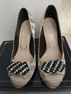 metal rouge ハイヒール　パンプス　ゴールド　ベージュ