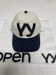 【新品 】OPEN YY 立体ロゴ刺繍ベースボールキャップ