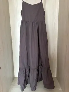 【新品未使用】w closet ダブルクローゼット キャミワンピースブラウン春服