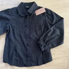 【新品】COMME CA ISM 長袖ブラウスサイズ　ブラック　110cm