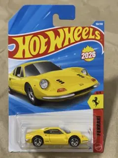 ホットウィール　DINO 206 GT イエロー
