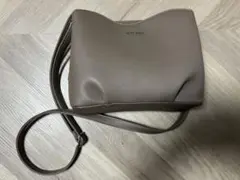 グレー 合成皮革 ショルダーバッグ　crocodile