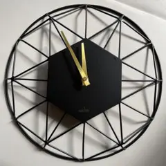 Acctim モダン壁掛け時計 黒金 LIVING HOUSE