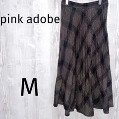 ピンクアドベ　ロングスカート　M 秋冬
