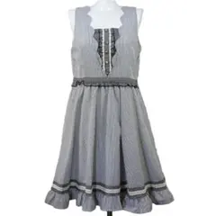 タグ付き✨axes femmeノースリーブミニワンピ スカラップディテール M