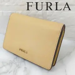 フォロー割FURLA フルラ レザー 名刺入れ カードケース アイボリー 箱付きのサムネイル