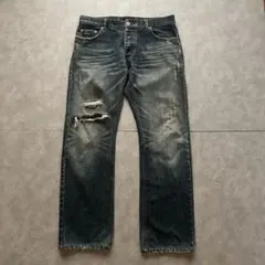 Burberry grunge fade denim pants y2k - メルカリ