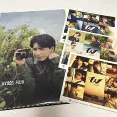 WEST. 唯一無二 特典 藤井流星 ミニクリアファイル ステッカー 3種類