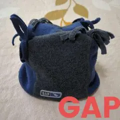 GAP フリース帽子 ネイビー/グレー