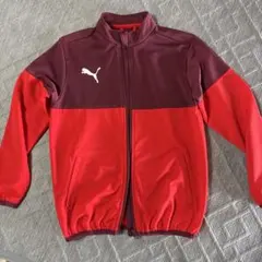サッカー150cmPUMA 赤・ワインレッド ジャケット
