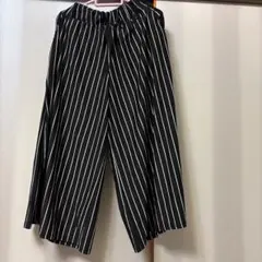ストライプ ワイドパンツ M
