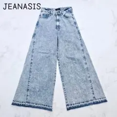 ジーナシス　サスティナブルスーパーバギーデニムパンツ(M)ケミカルウォッシュ