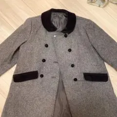 お受験カシミア混コート、120センチ