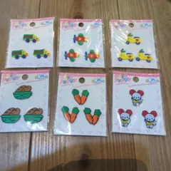 刺繍ワッペン アップリケ 6個セット 多彩なデザイン