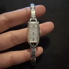 50s アンティーク フランス 手巻 バングル シルバー 925 高級時計 レア
