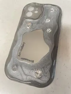 iPhone12用ケース ミラー付き なみなみケース