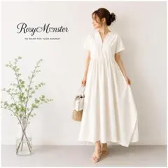 RosyMonster フロントジップウエストギャザーワンピース ロングのサムネイル