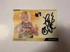 女子プロレス マリーゴールド 直筆サイン入りカード 松井珠紗 瀬戸レア