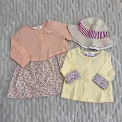 ワンピース　カーディガン　70 センチ　帽子　48 センチ　女の子　まとめ売り