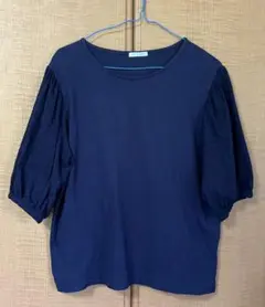COLZA ネイビー カットソー M