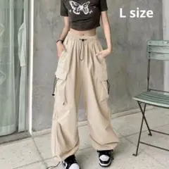 レディース カーゴパンツ ドローコード ストリート メンズ ライク