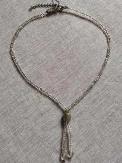 クリアビーズネックレス