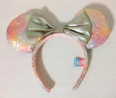 東京ディズニーランド　40周年 スパンコール オーロラ カチューシャ