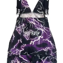 RIPNDIP リップンディップ オーバーオール サンダーボルト パープル 34