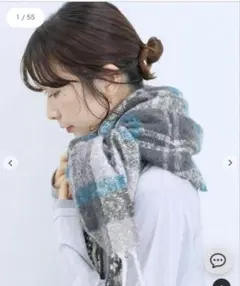 Samansa Mos2購入 ブークレチェックマフラー