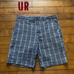 URBAN RESEARCH★マドラスチェック柄 ショートパンツ♠︎サイズ 38のサムネイル