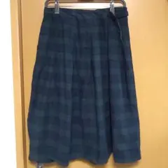 しまむら ギンガムチェック ロングスカート