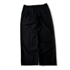 LANVAN cashmere wool 2tuck wide slacks 黒のサムネイル