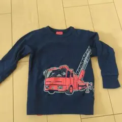 OJICO 消防車プリント トレーナー ネイビー　6A 110