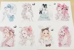 teatea.様 女の子ステッカー