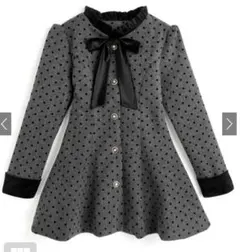 【GRL】グレイル ドット柄リボンフレアミニコート　 新品　未使用　タグなし