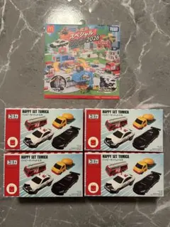 マクドナルド　ハッピーセット　トミカ　第1弾4種類コンプリート週末限定DVD付き
