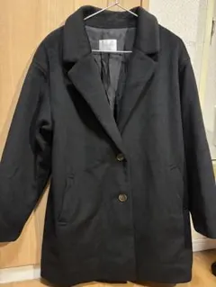 COLZA チェスターコート ブラック 古着 Mサイズ