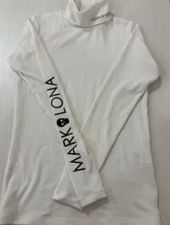 MARK & LONA ホワイト タートルネックシャツ　S
