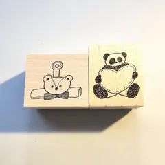 トビマツショウイチロウ　作家スタンプ　2点はんこセット