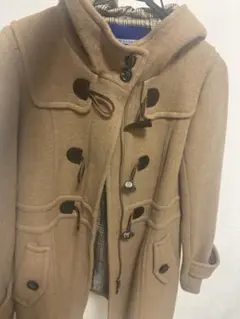 【美品】バーバリーブルーレーベル ダッフルコート ノバチェック レッド 38 極美品✨バーバリーブルーレーベル ダッフルコート ノバチェック