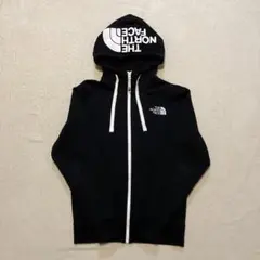 THE NORTH FACE ブラック フルジップパーカー　メンズXS 黒　美品