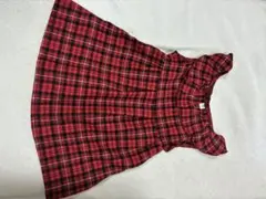 西松屋　チェック柄ワンピース 80cm
