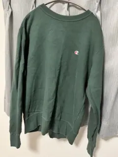 Champion ダークグリーン スウェット Mサイズ