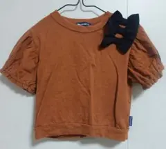 moujonjon リボン付きTシャツ 80