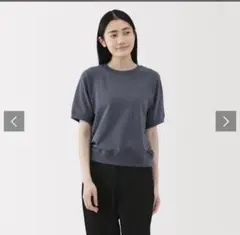 無印良品 ライトスウェットクルーネック半袖Ｔシャツ　L